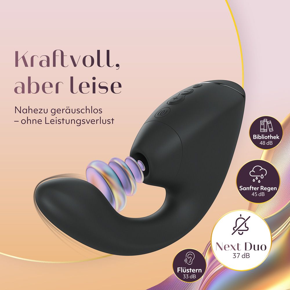 Next Duo - Klitoraler & G-Punkt Dual-Stimulator mit 3D Pleasure Air