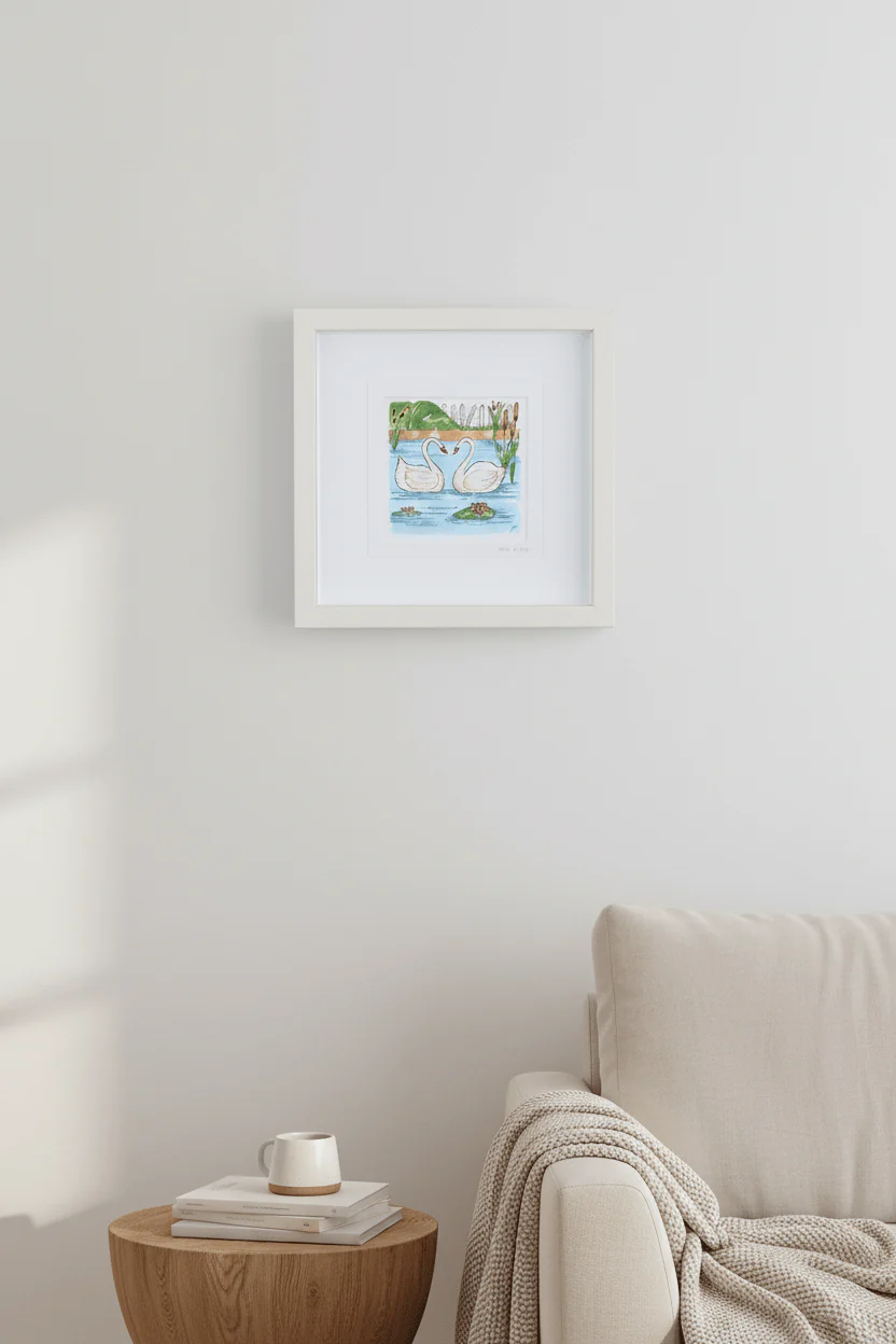 One Love Small Framed Art Print