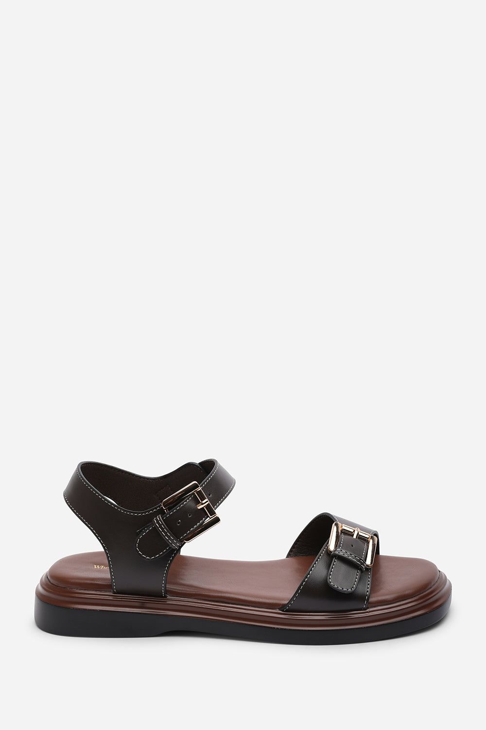 Where's That From Circa Flatform Double Buckle Sandal