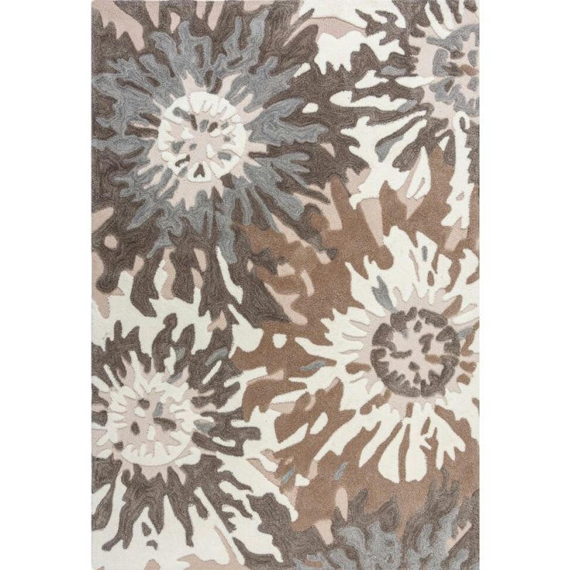 SOFT - Tapis Design floral naturel Zest 120 x 170
