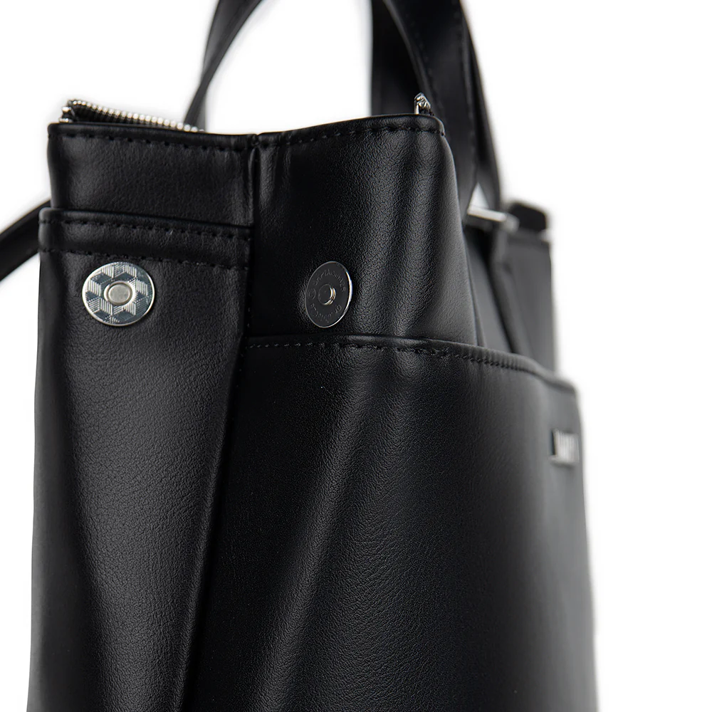 The Millie - Black Vegan Leather Backpack