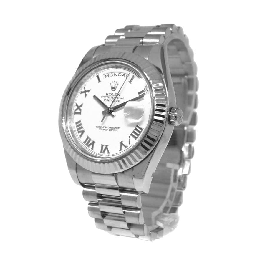 Rolex Day-Date II 218239 “White Dial” Perfect Clone Quality