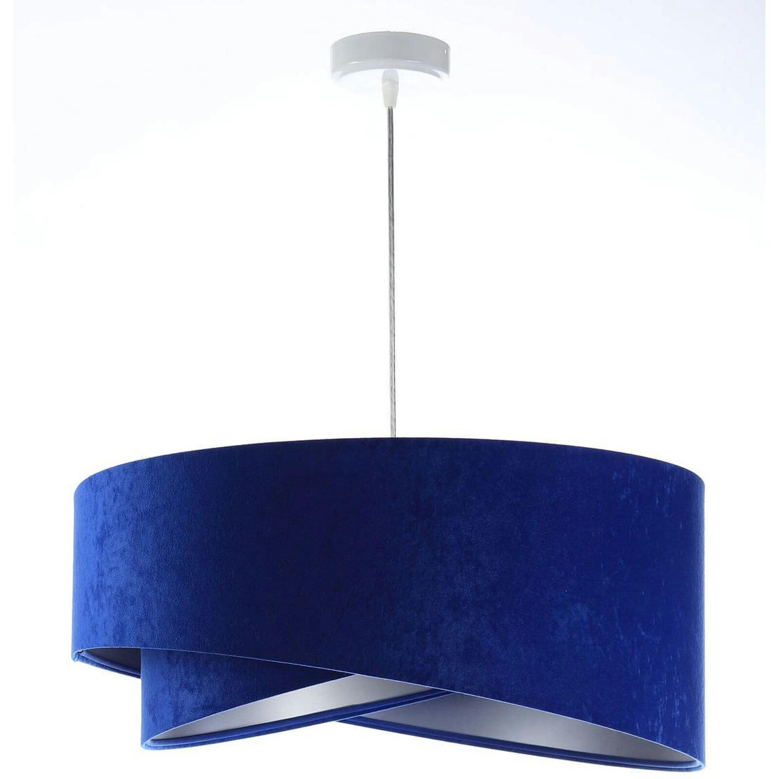 GALAXY - Suspension Tissu Bleu 50x50x105 cm