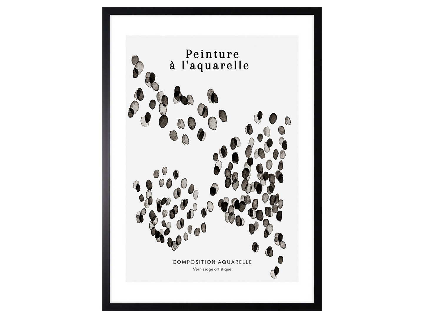 Obrazw ramie Minimalistic Watercolor Dots 53x73 cm