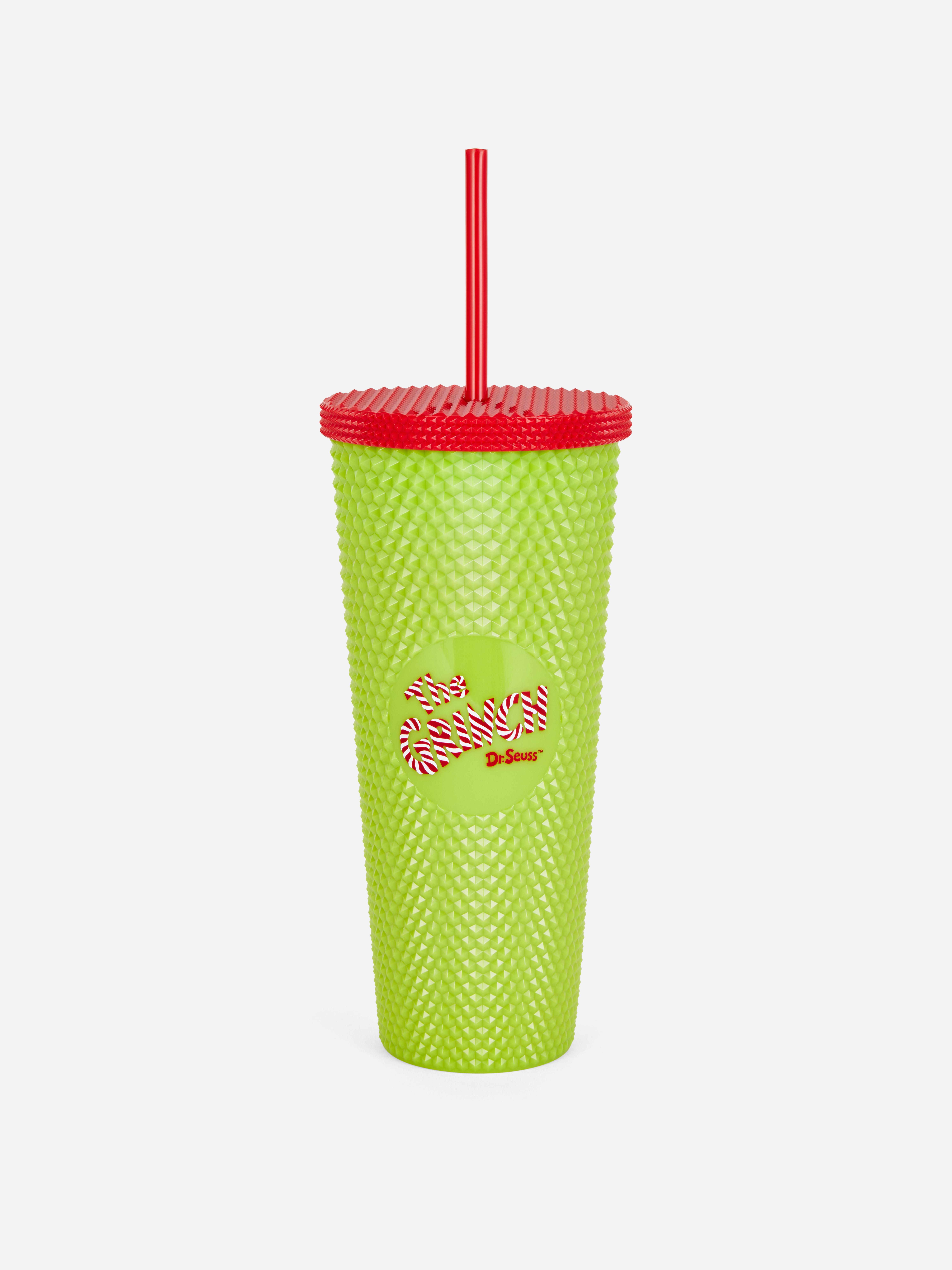 The Grinch Tumbler Cup with Straw