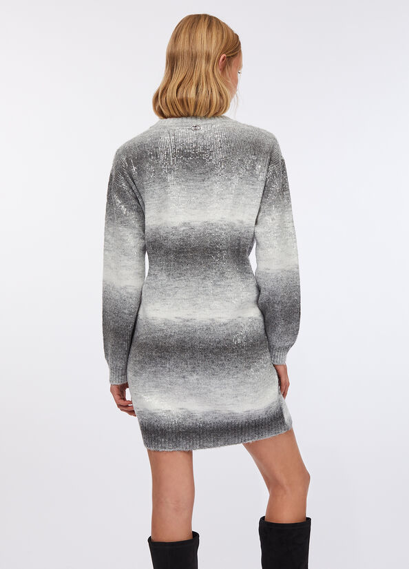 Abito in maglia con paillettes