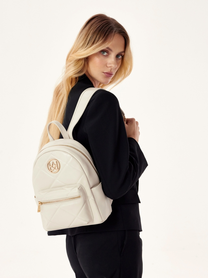 Quilted backpack in casual style