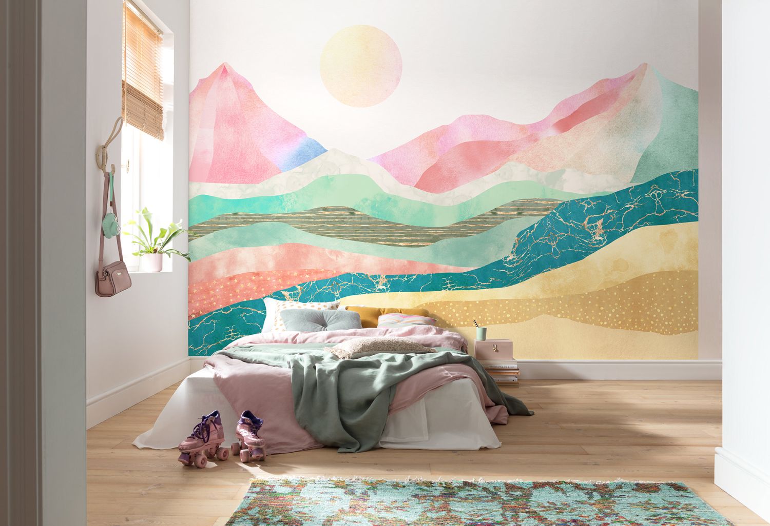 Komar fotobehang berglandschap multicolor - 350 x 250 cm - 611643