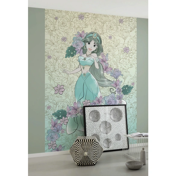 Vliestapete »Jasmin Pale Flowers«, bunt, glatt