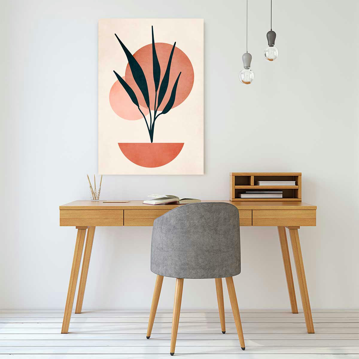 - Tableau fleurs Copenhagen deco imprimé sur toile 40x60cm
