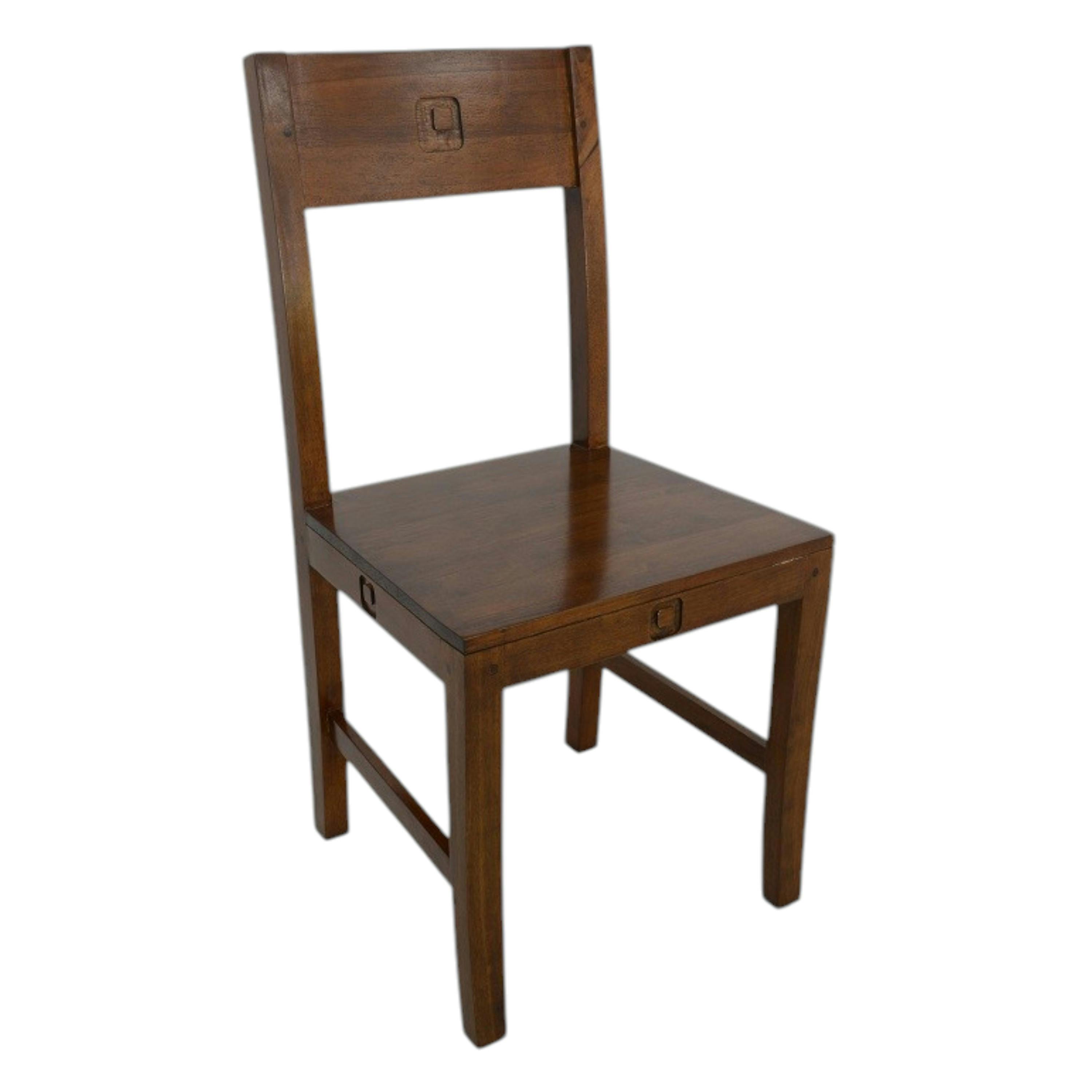 Chaise Hévéa 45x46x90cm TESSA