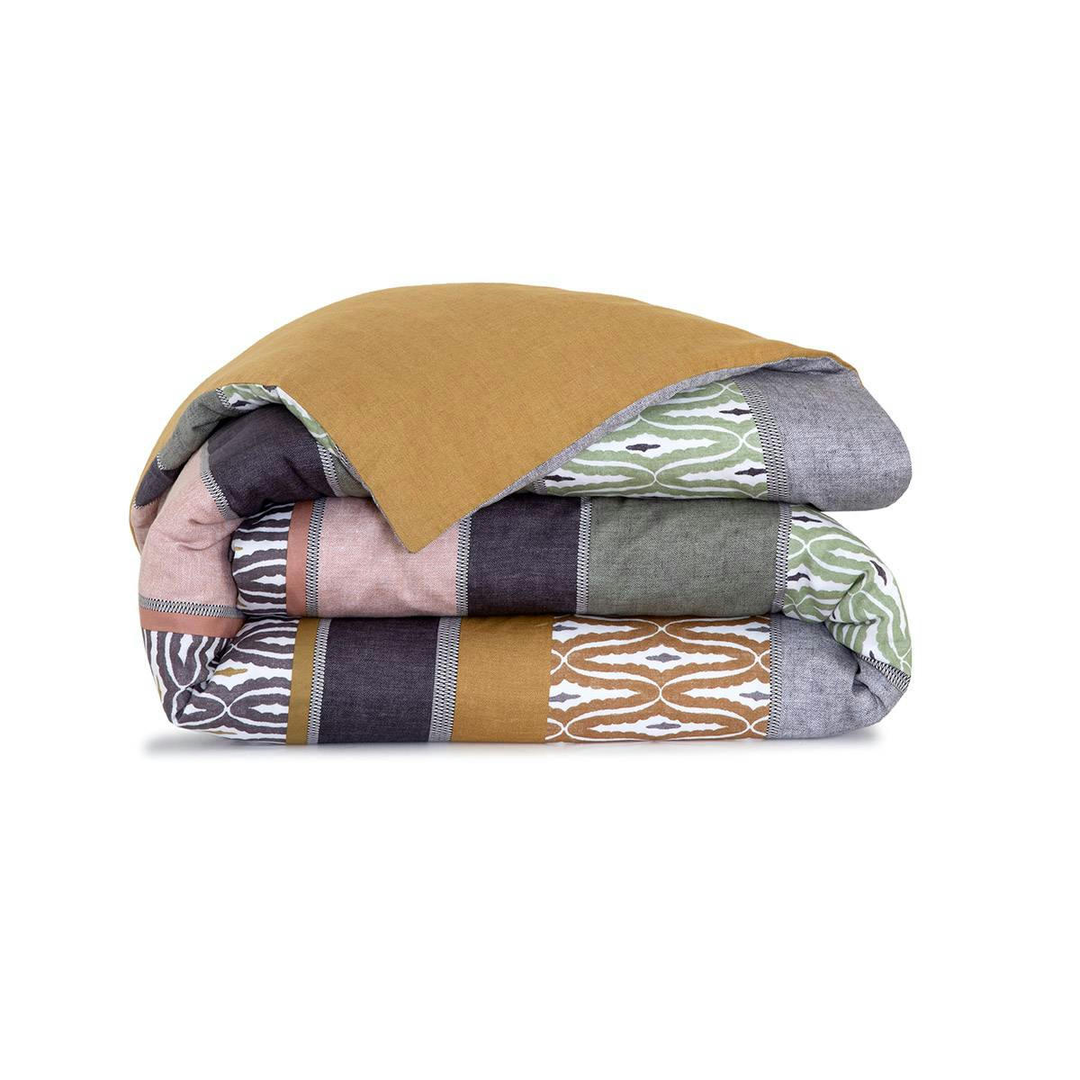 BRAGANCE - Housse de couette en satin de coton lavé multicouleurs 240 x 220 cm