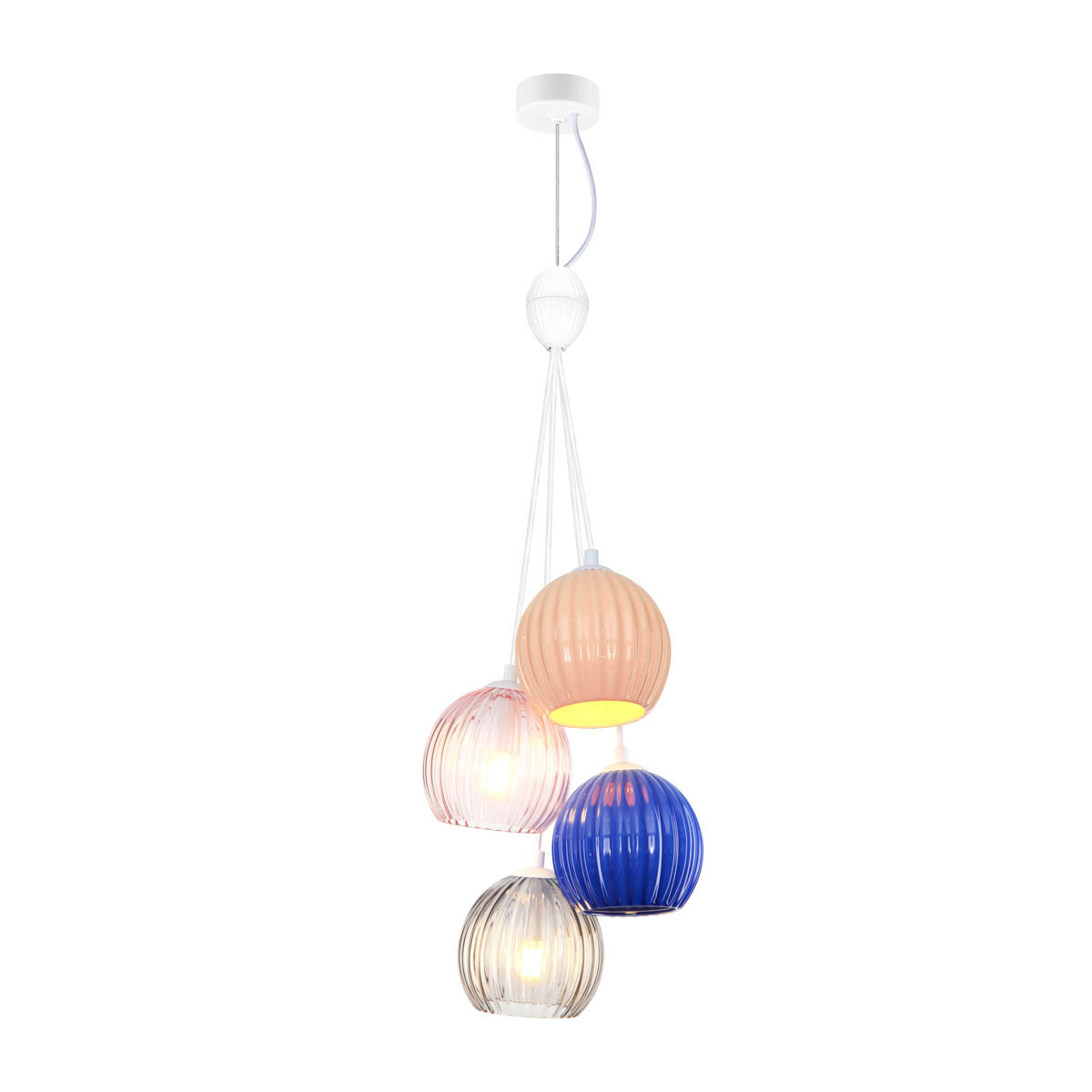 Lampa wisząca multikolor CASES 4xE14x40W wym: 201x26x26 cm Italux