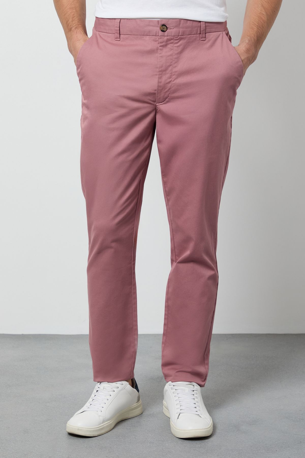 Burton Pink Slim Fit Chino Trousers