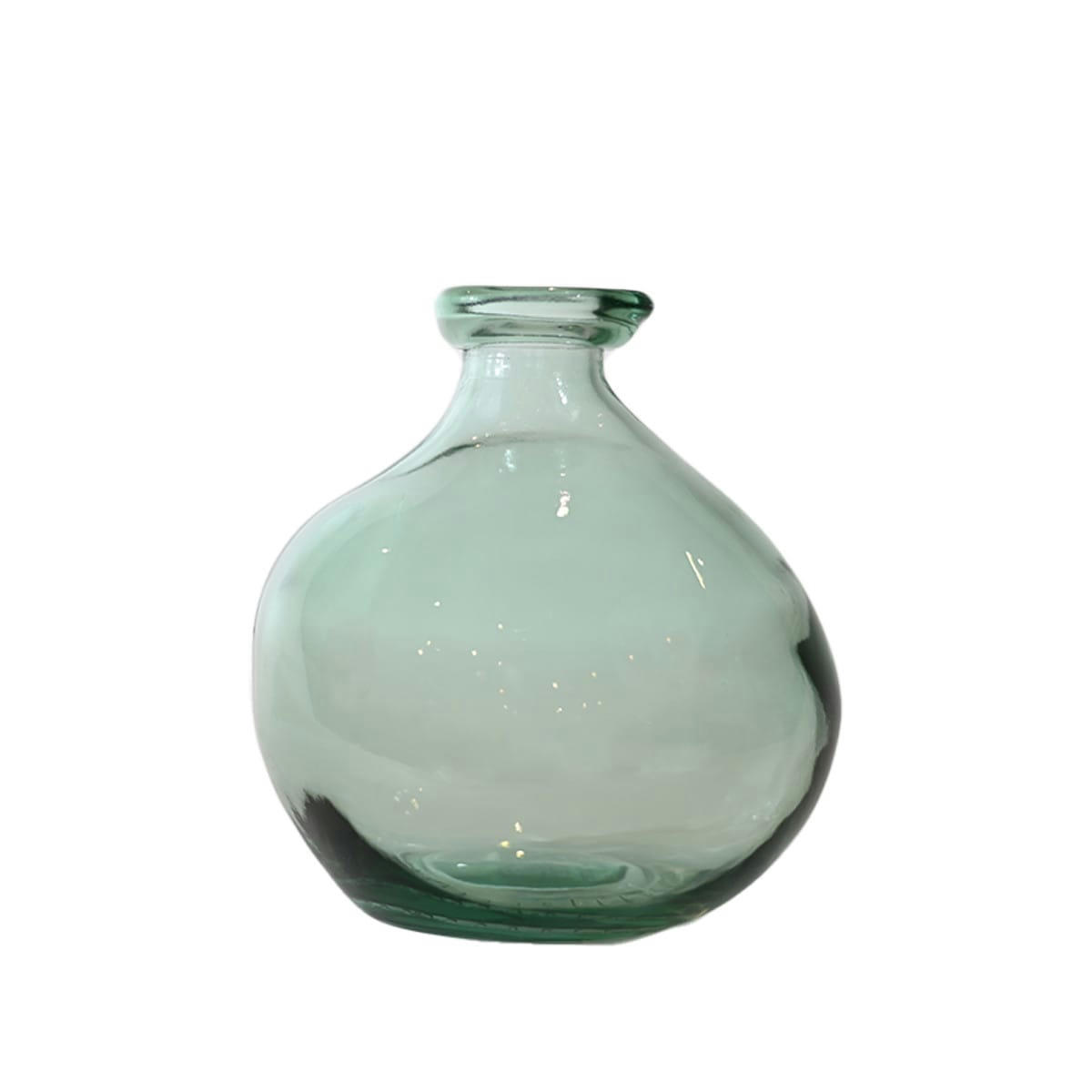 SCANDIC - Vase en verre recyclé Vert d'Eau 18 cm