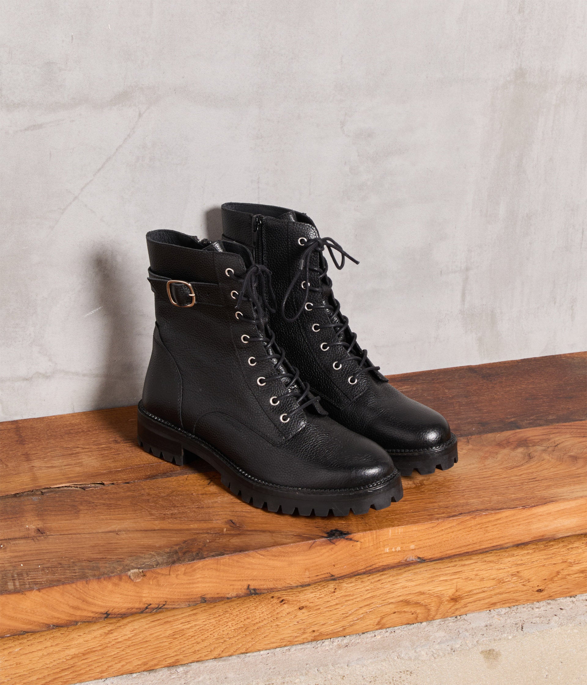 Boots lacets noires Britany
