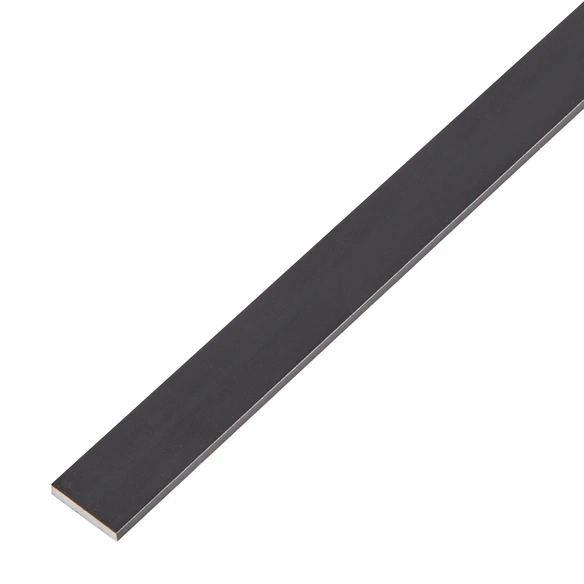 Flachstange, eloxiert, schwarz, LxBxH: 200x1,5x0,2 cm