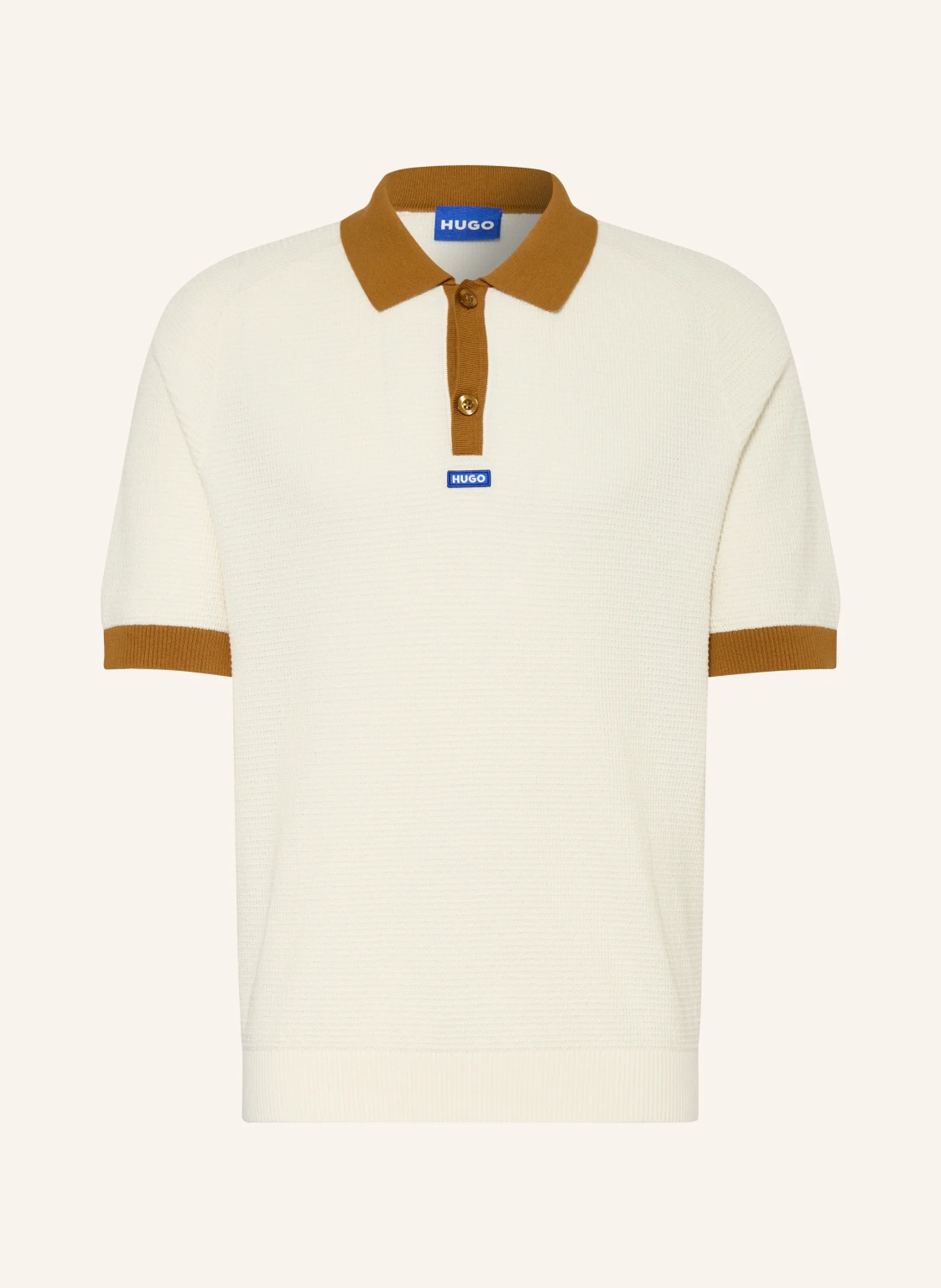HUGO Strick-Poloshirt SIABLO