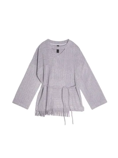 Oversized fringe top - 26SRT003A