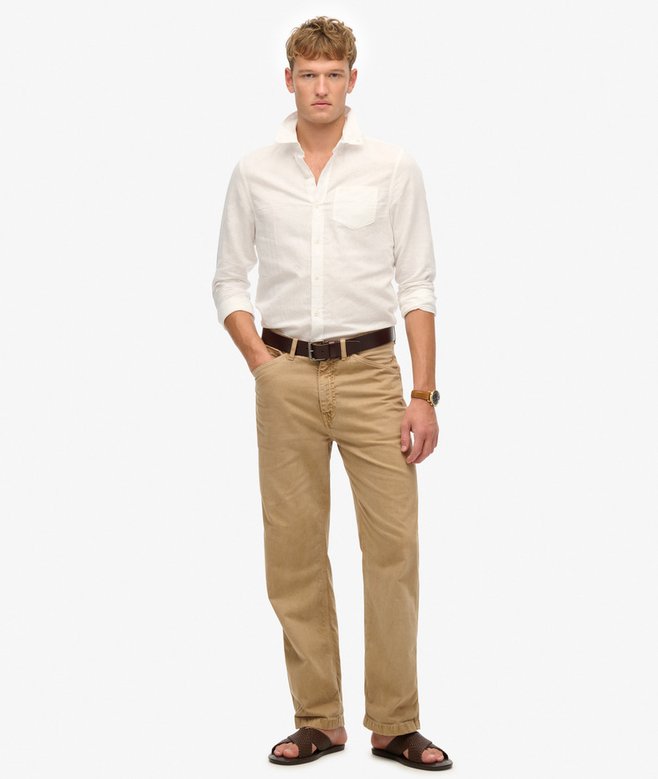 Cotton Linen Long Sleeve Shirt