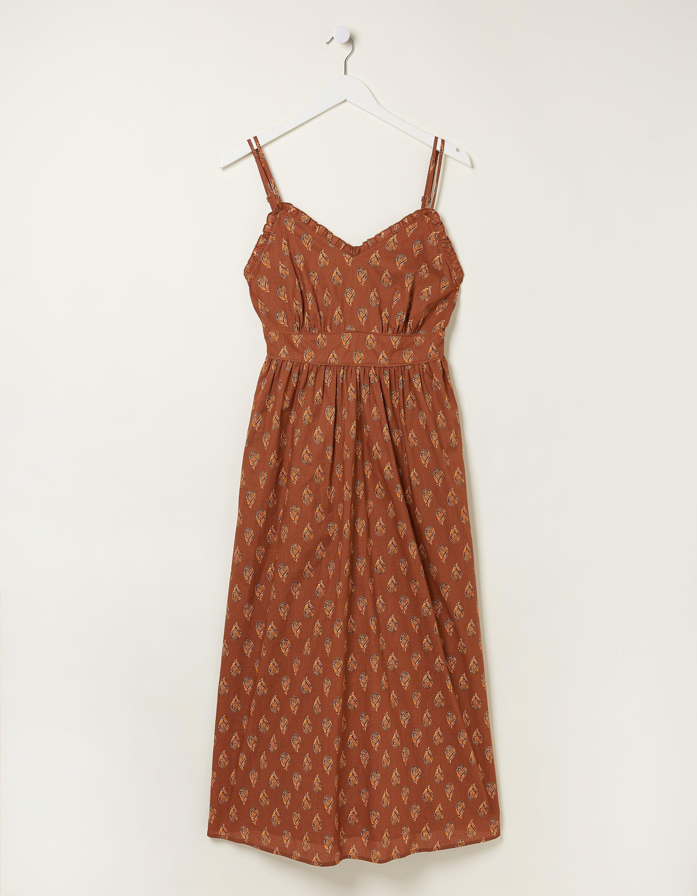 Jayden Woodblock Midi Dress
