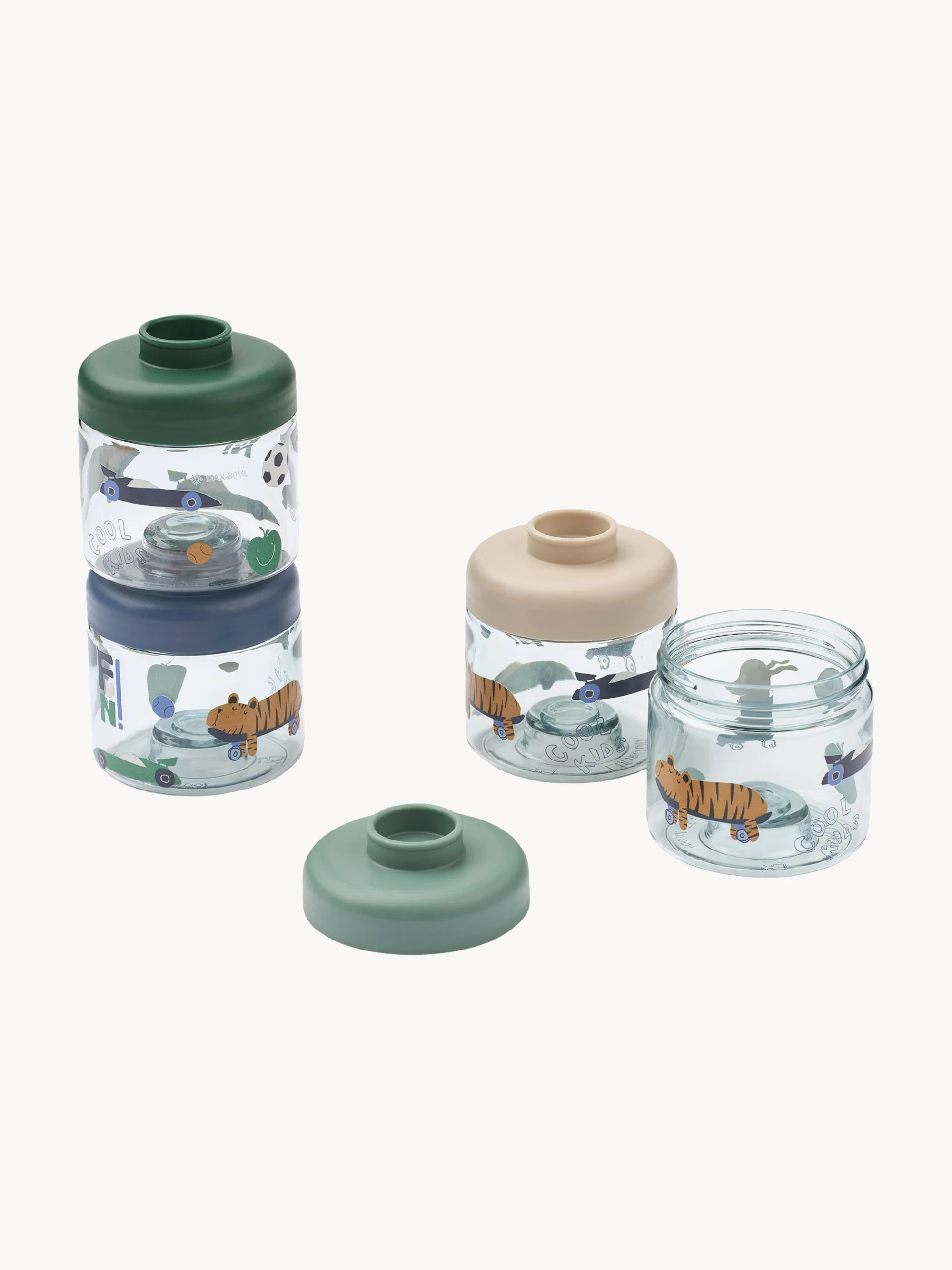 Kinder-Lunchboxen Dominique, 4er-Set