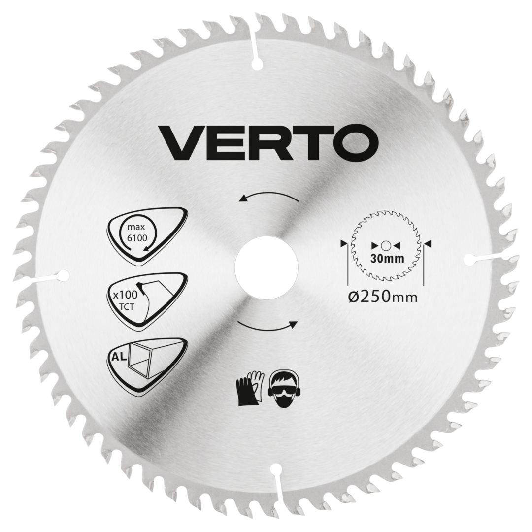 Tarcza do pilarki 250x30 mm aluminium VERTO 61H108