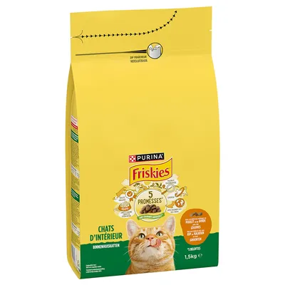PURINA Friskies Indoor Cat with Chicken, Turkey & Vegetables