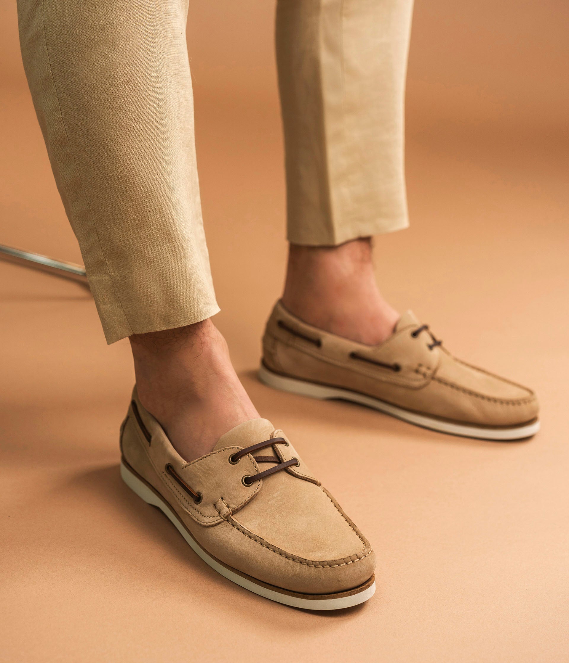 Chaussure bateau Dustin beige