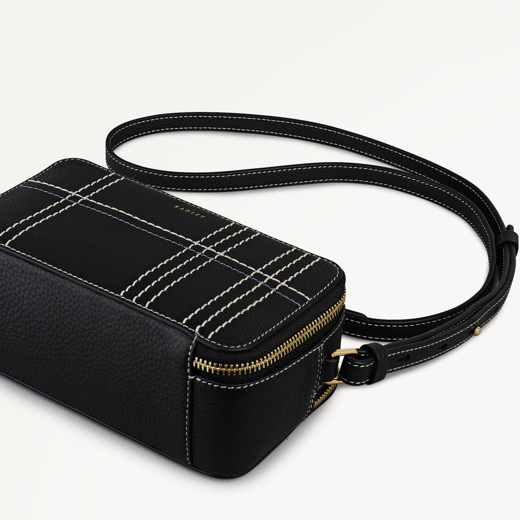 Calvert Way - Check - Small Ziptop Cross Body