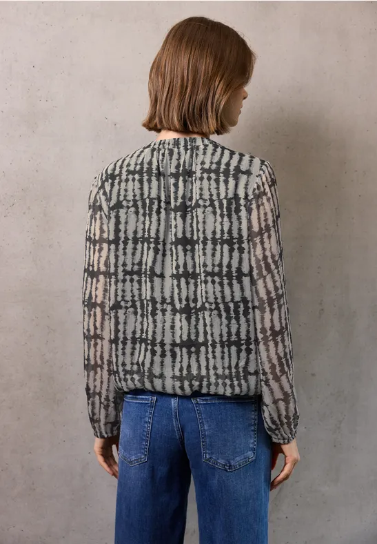 V-Neck Chiffon Tunika