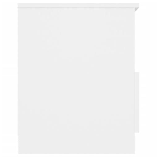 NNEVL Bed Cabinets 2 pcs White 40x40x50 cm Chipboard