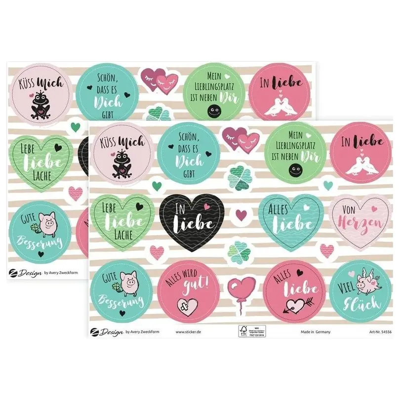 Sticker 2er-Set Kreativ