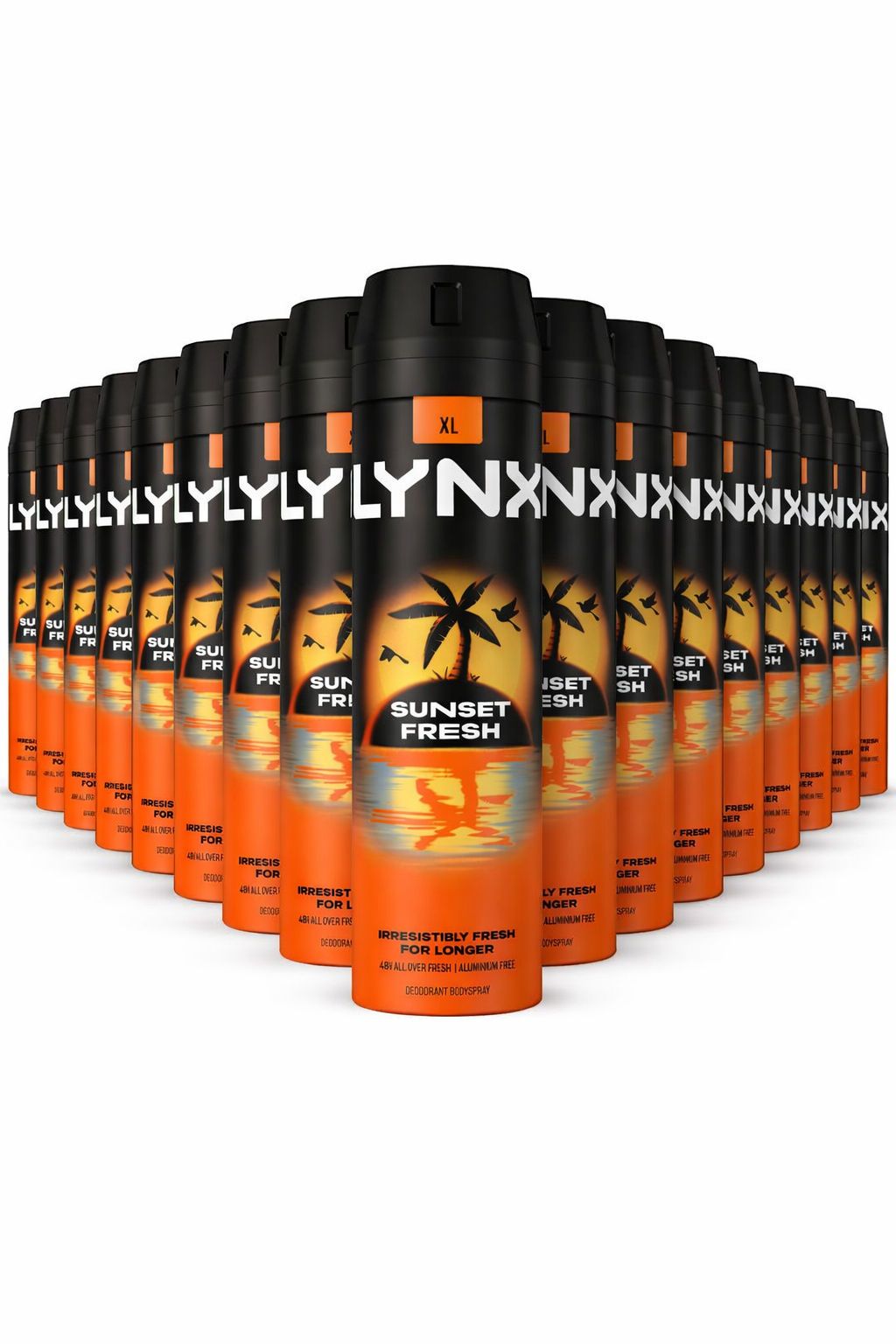 Lynx Sunset Fresh Men's Deodorant Body Spray 200ml, 24 Pack
