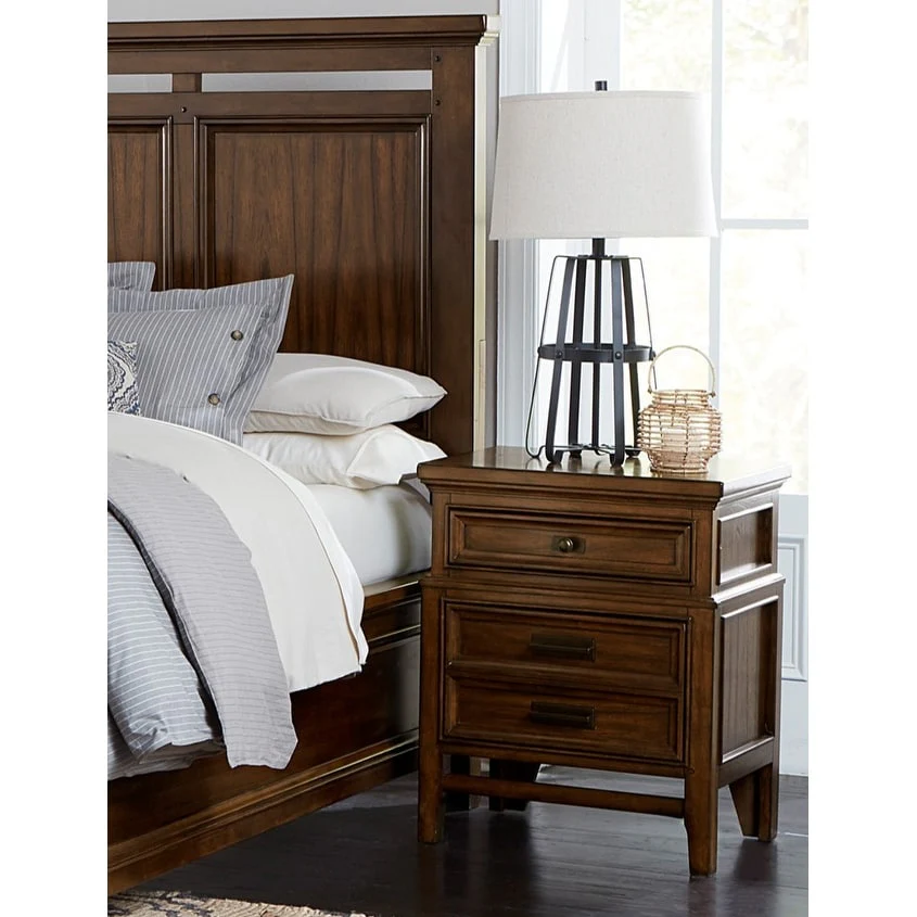 Classic Traditional 1pc Nightstand of 2 Drawers Bedroom Furniture