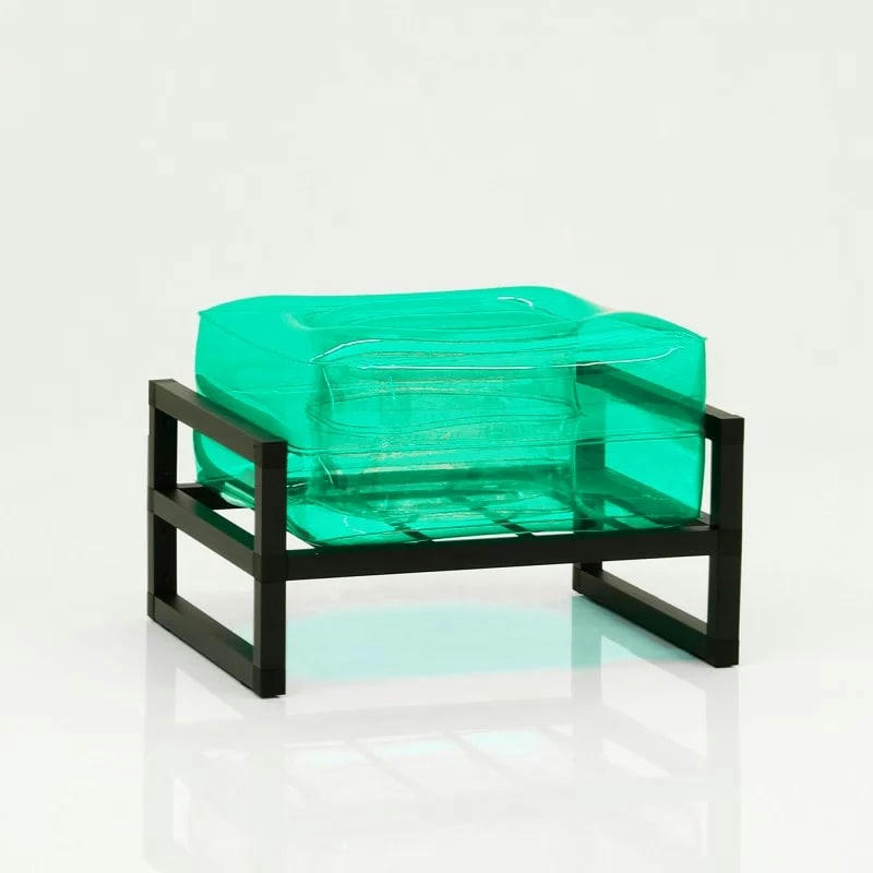 YOMI - Pouf design en TPU - Vert