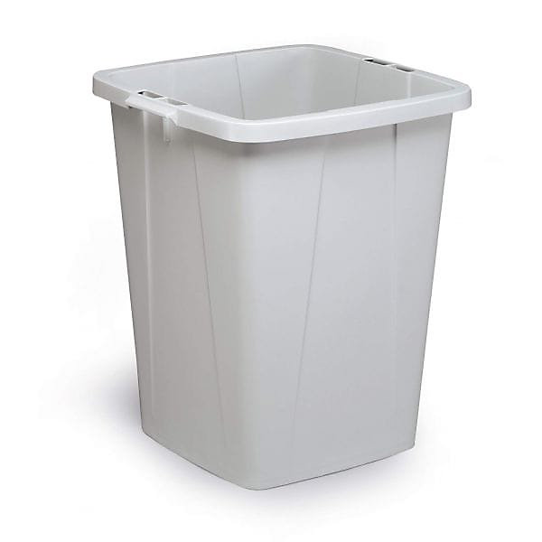 Bac solide pour tri des déchets 90 litres Durabin - Gris