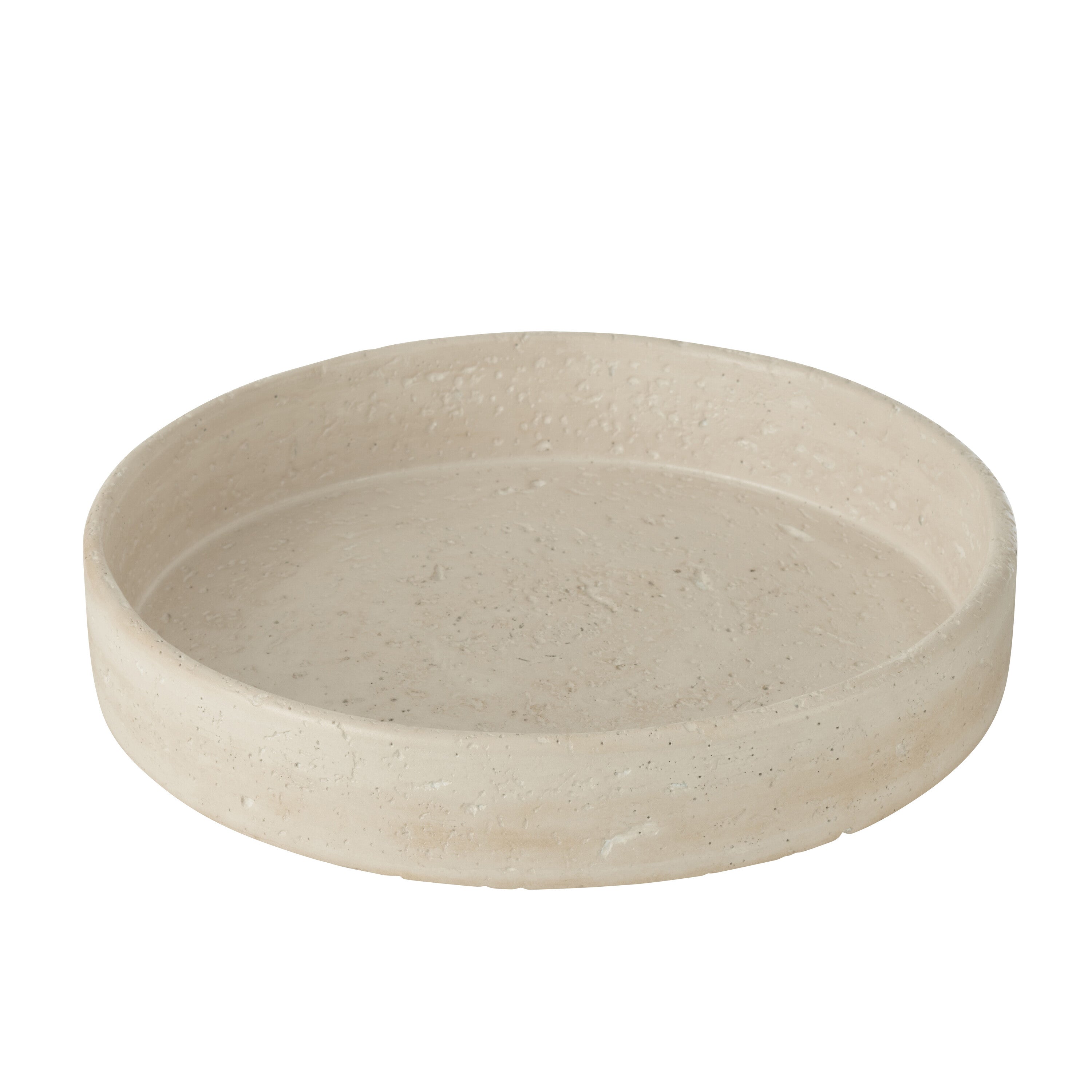 J-Line plateau Olina - cement - creme - large