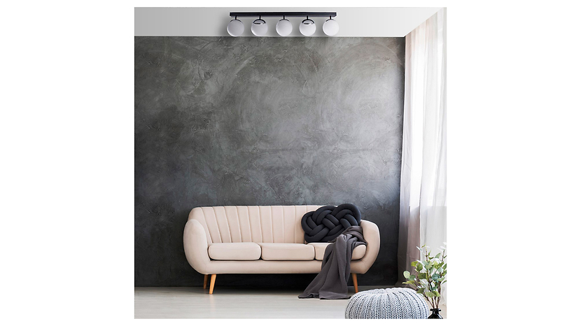 Lampa sufitowa Sfera 5-punktowametalowa czarna