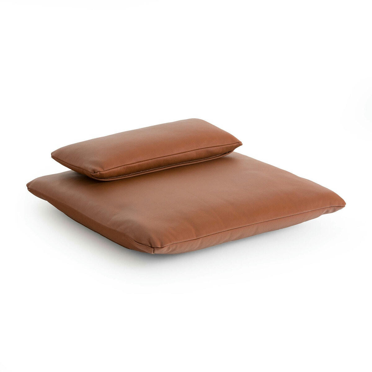 Galette et têtière cuir pour fauteuil Dilma