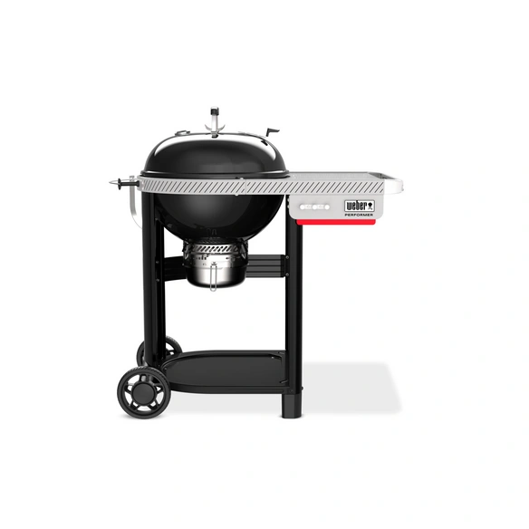 Holzkohlegrill, porzellanemailliert, Ø 57 cm, schwarz
