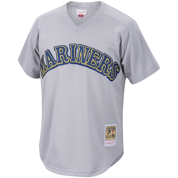 Edgar Martinez Seattle Mariners Cooperstown Collection Mesh Batting Practice Jersey - Charcoal