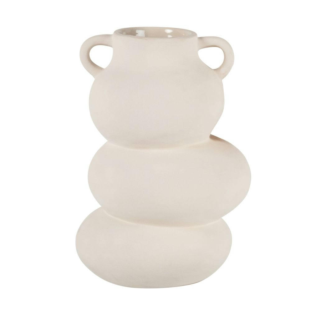 - Vase en grès beige H22