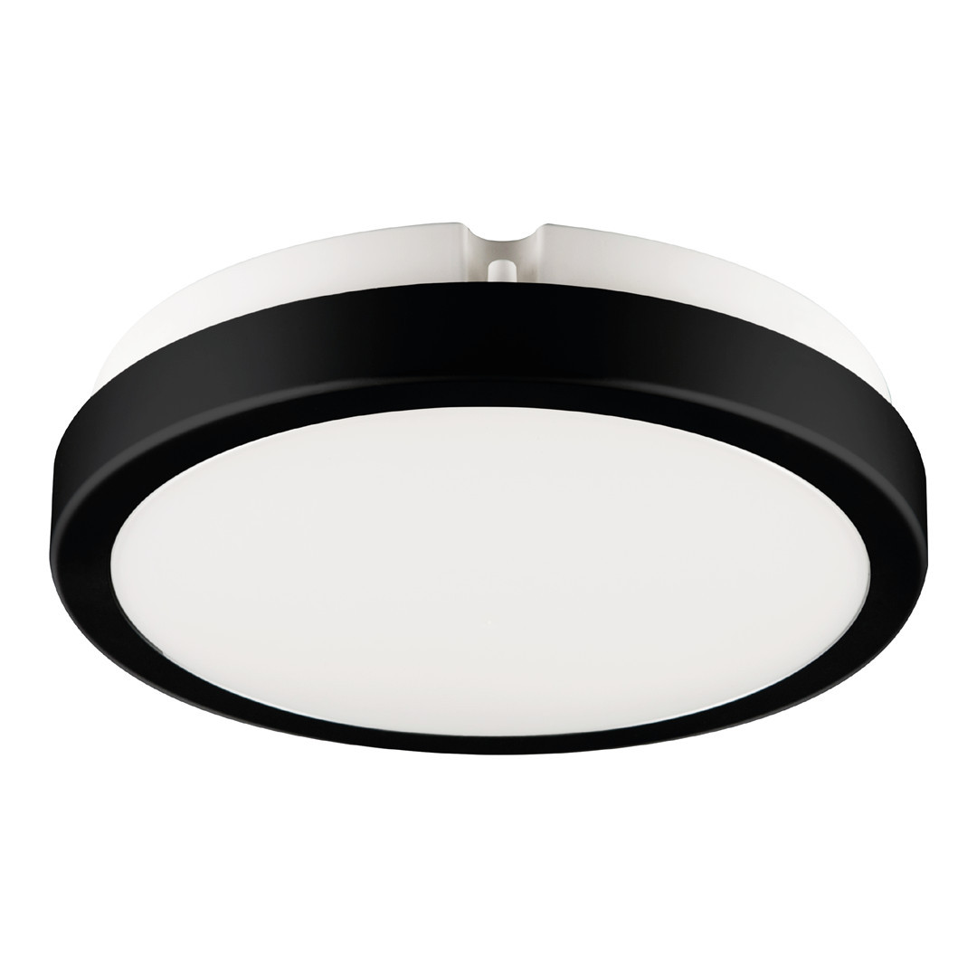 Plafon Veraokrągły czarno-biały LED 1x12W 18cm 1250lm IP65 Eko-Light