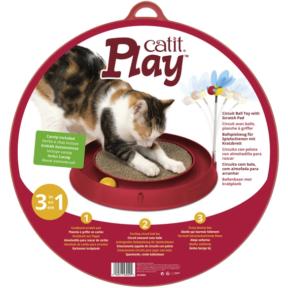 Spielzeug »Play«, 3-in-1, rot, für Katzen