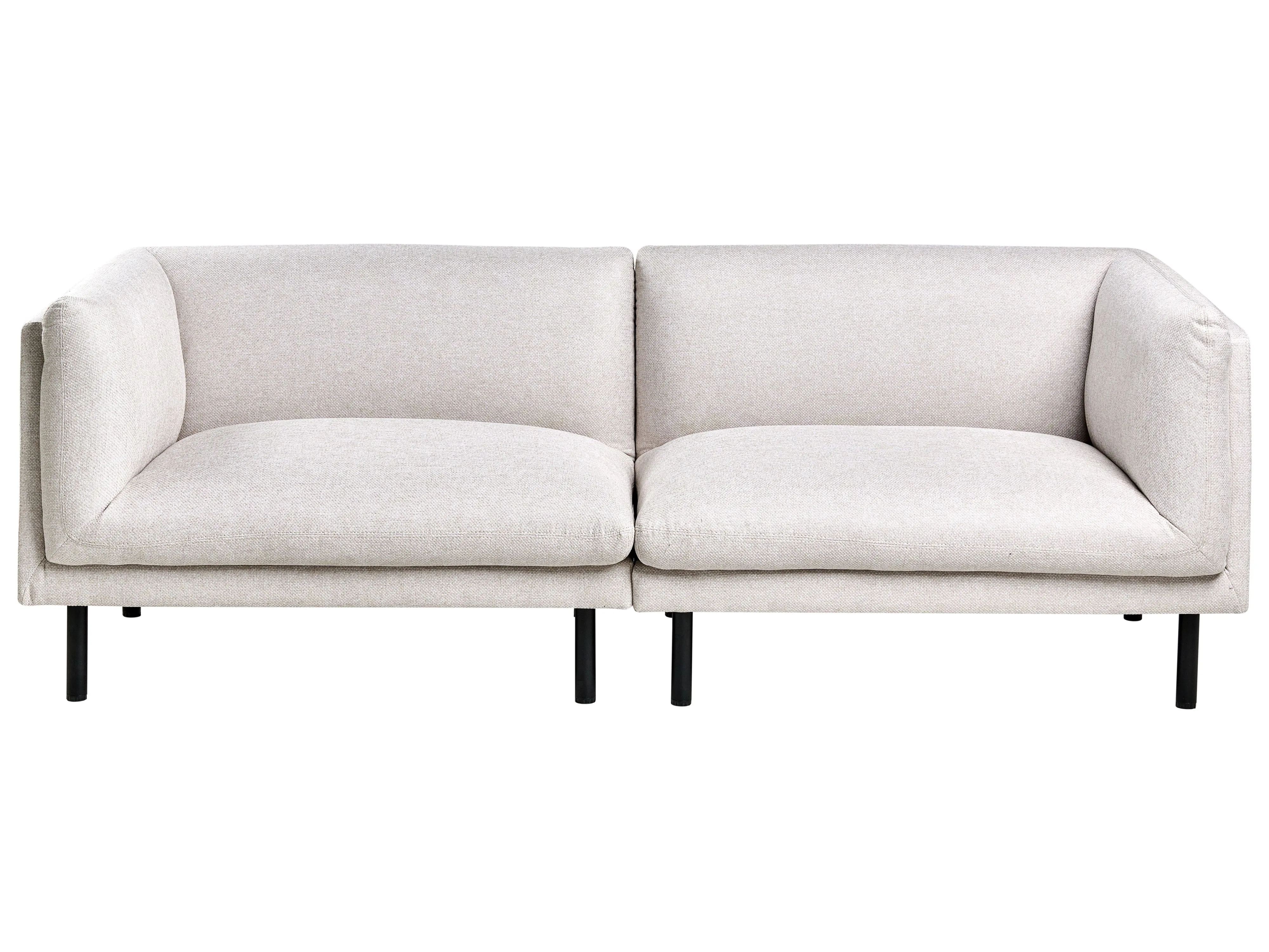Sofa 3 Seater VORGOD Fabric Light Beige