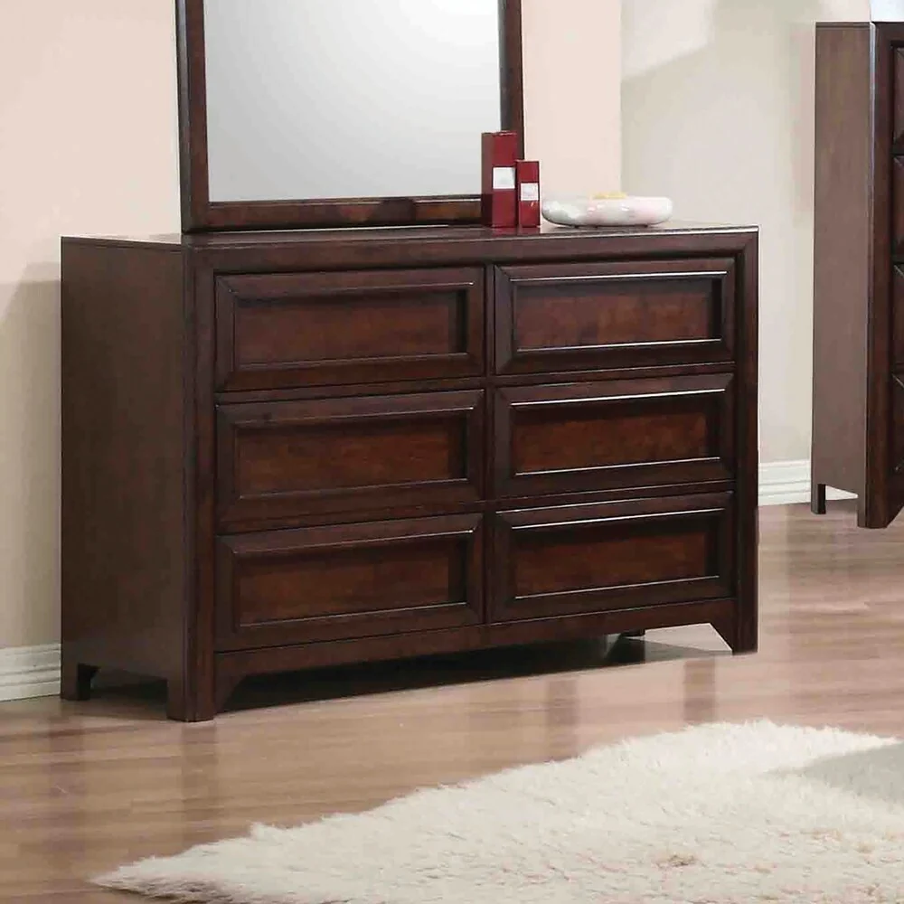 Cassidy Maple Oak 2-piece Storage Bedroom Set with Dresser