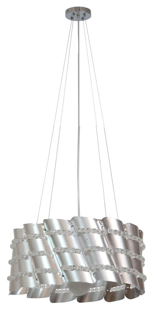 Lampa wisząca srebrna SMILE 1xE27x60W wym: 110x35x35 cm Candellux