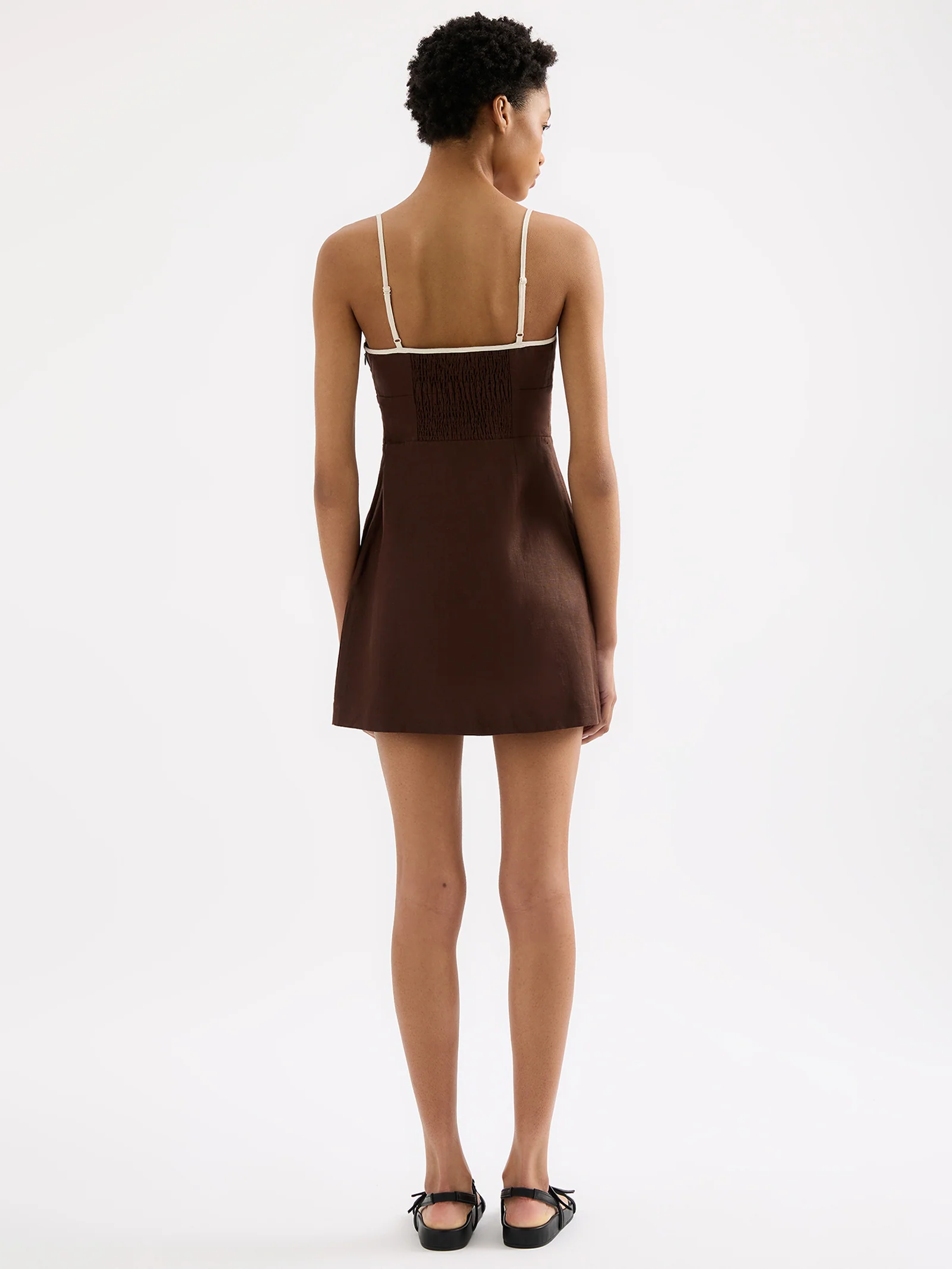Bria Linen Mini Dress