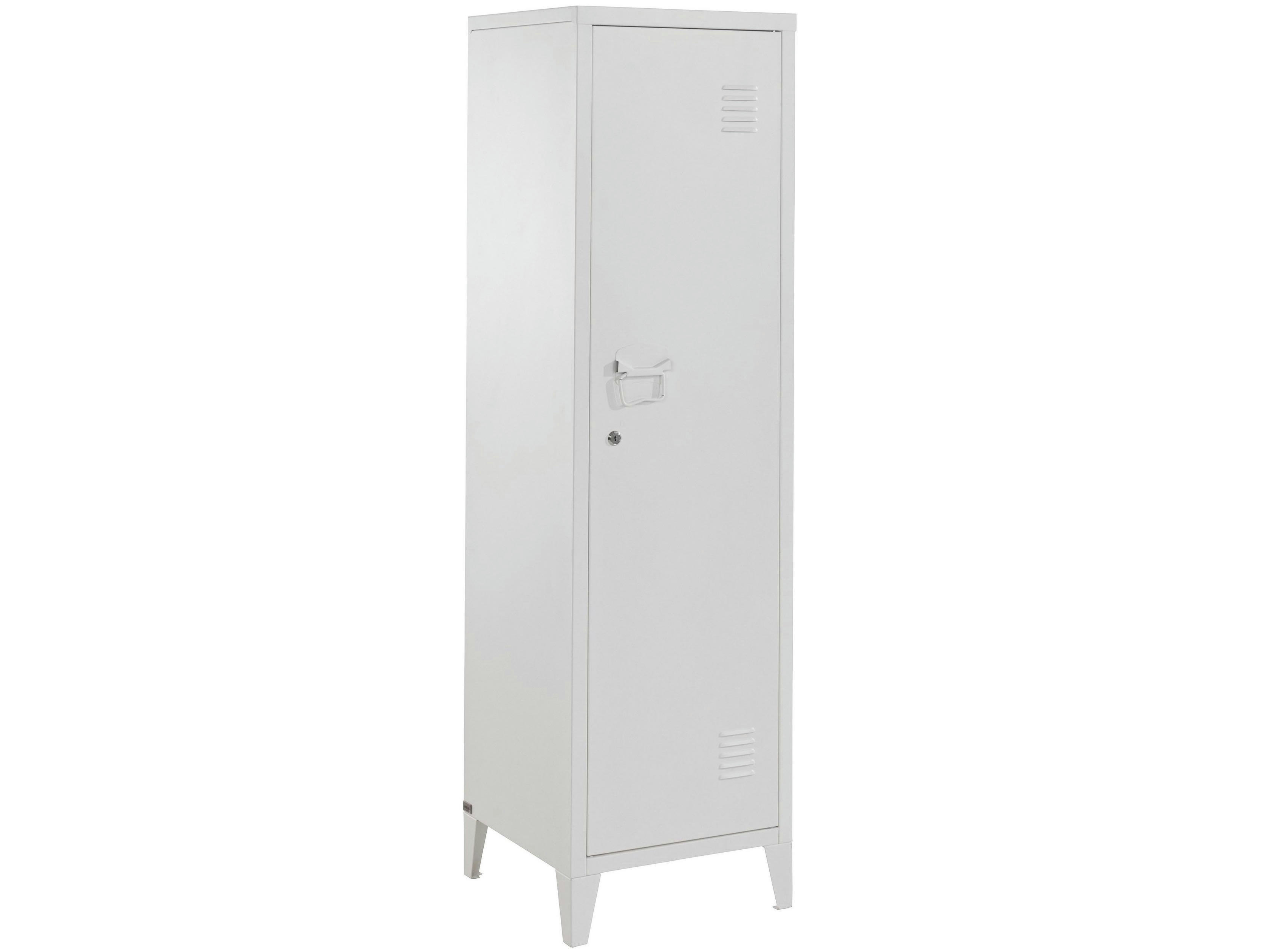 SALINO - Armoire avec 1 porte en métal blanc